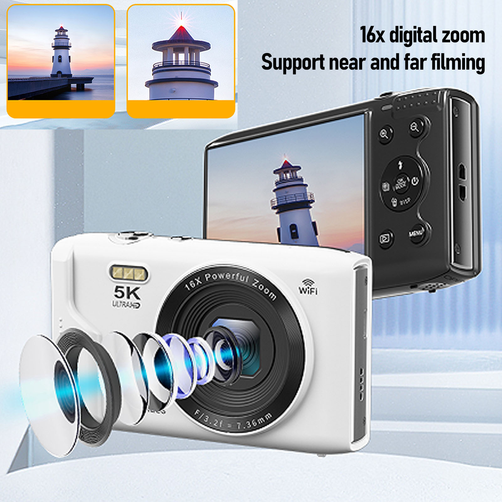 Photography Lighting For Beginners - Kamera Digital 5K 72MP 16X Zoom