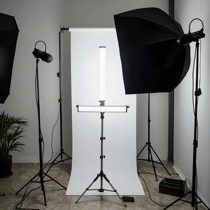 Photography Lighting Kit Portable - Lampu LED Portabel 80W NP-970 dengan